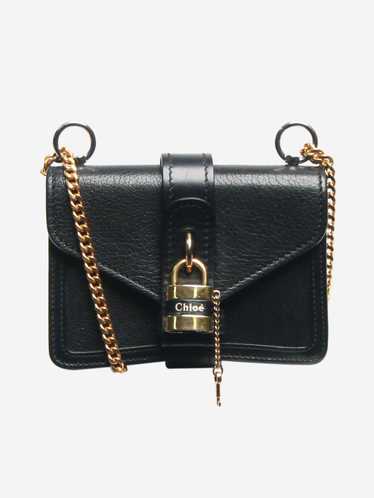 Chloe Black Mini Aby chain leather shoulder bag - 