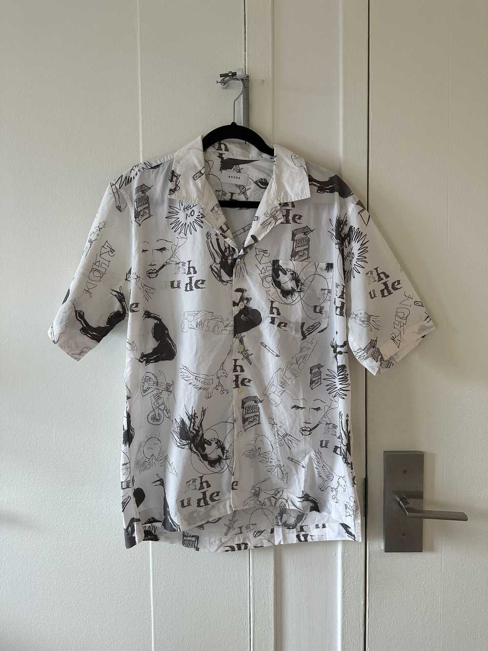 Rhude Rhude All Over Print Camp Collar Shirt - image 1