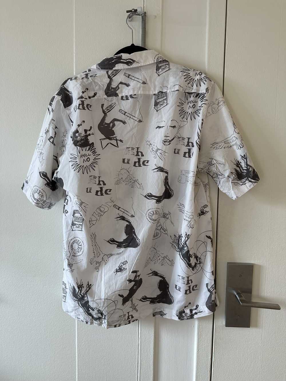 Rhude Rhude All Over Print Camp Collar Shirt - image 4