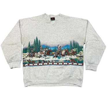 Vintage The Calgary Zoo Crewneck sold Sweatshirt Size Xtra Large XL Canada Rare 1990s 90s Animals Habitat All Over Print Cool