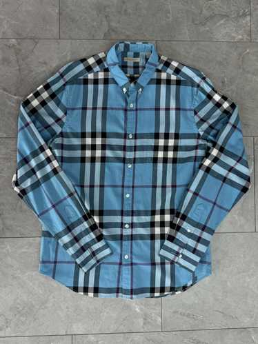 Burberry Burberry Brit Blue Nova Check Button Up S