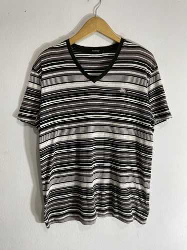 Burberry × Vintage Burberry Black Label striped T… - image 1