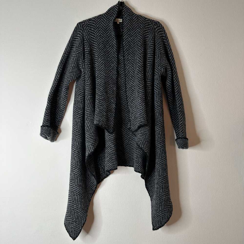 Other Cocogio Herringbone Waterfall Cardigan Asym… - image 11