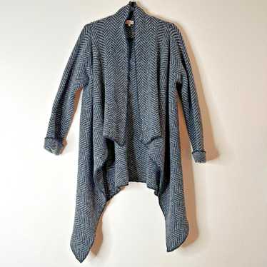 Other Cocogio Herringbone Waterfall Cardigan Asym… - image 1