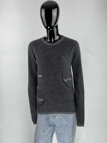 Cashmere & Wool × Maje Maje Gray Zipped Wool Cash… - image 1