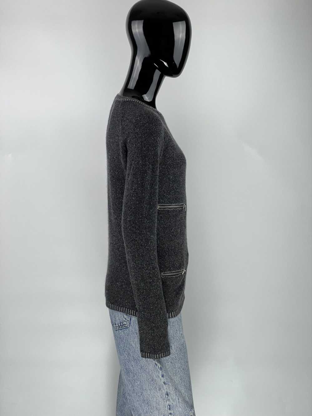 Cashmere & Wool × Maje Maje Gray Zipped Wool Cash… - image 2