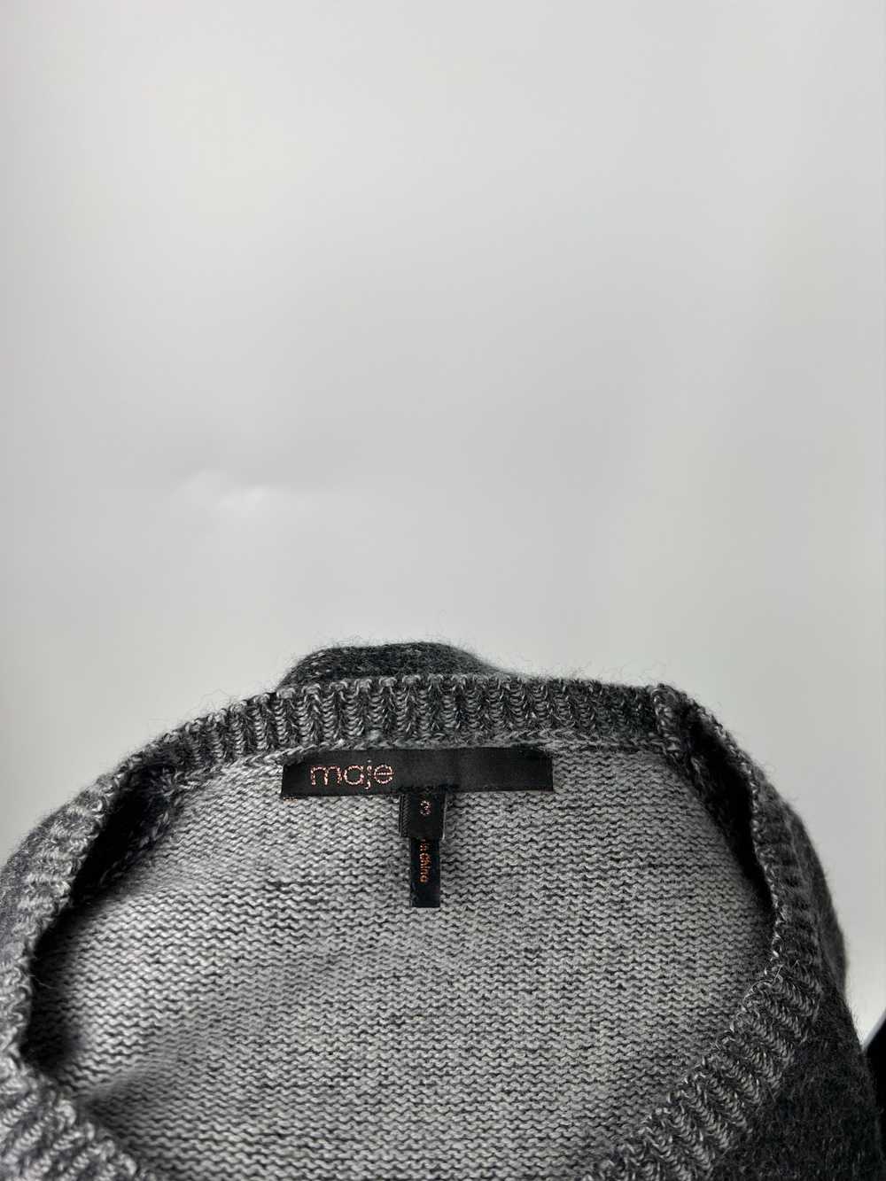 Cashmere & Wool × Maje Maje Gray Zipped Wool Cash… - image 6