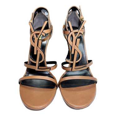 Saint Laurent Cassandra leather sandal