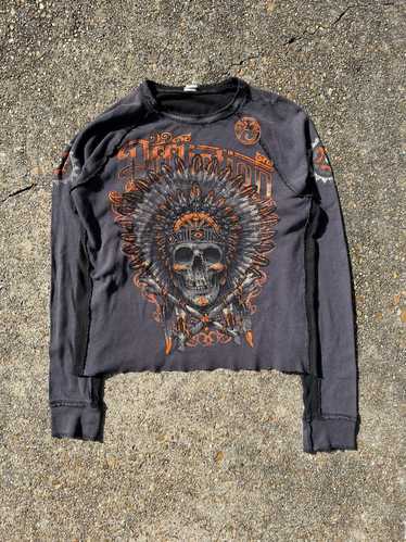 Affliction × Japanese Brand × Streetwear Cropped D