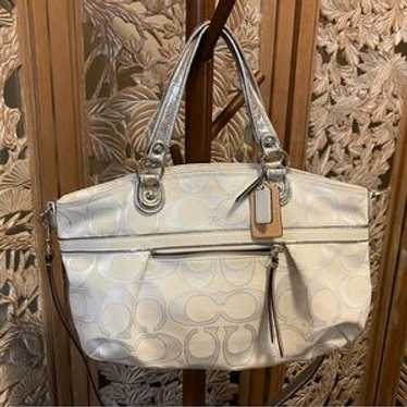 バッグ Coach Poppy Silver Ocelot Shoulder Bag Coach Poppy Shoulder Bag With Removable Crossbody Strap | eBay