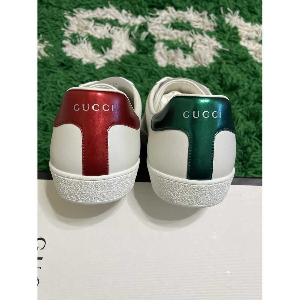 Gucci Ace leather low trainers - image 3