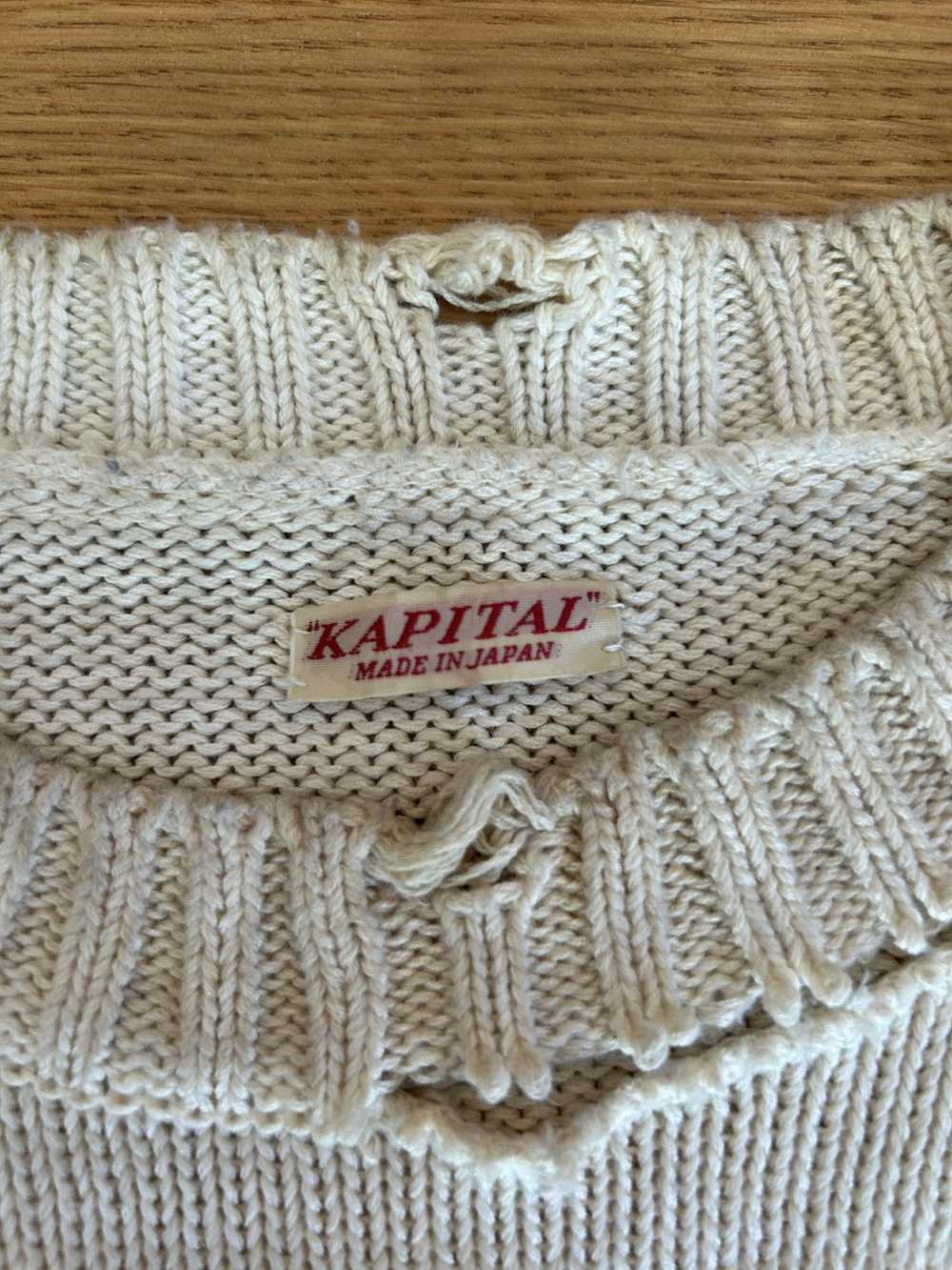 Kapital Hippy Sleeve Sweater Distressed - image 6