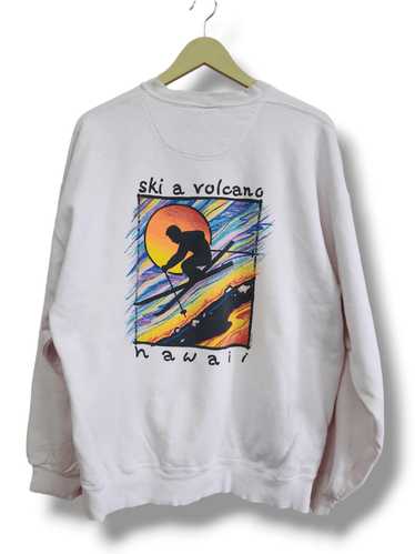 Vintage 1980s Ski A Volcano Hawaii Crazy Shirts Sw