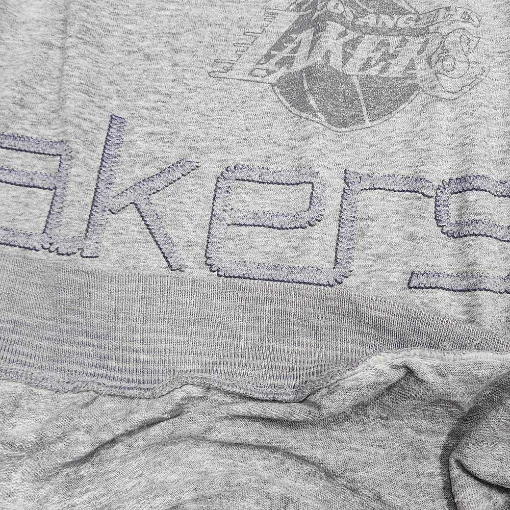 Vintage 1990s L.A. Lakers Distressed Sweater - image 5