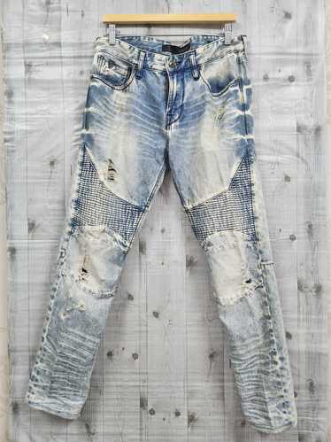 Vintage - Distressed Denim Guess Slim Tapered Japa