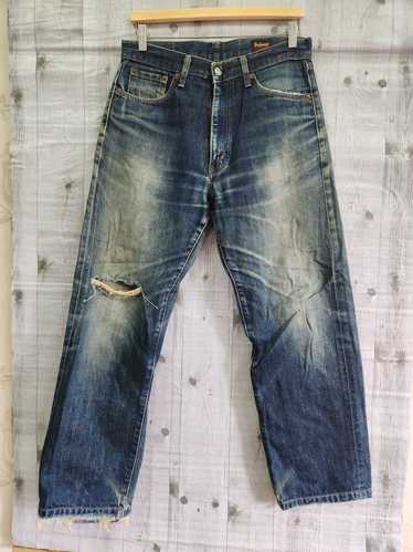 Vintage Bobson Japan Distressed Denim Ripped Knee