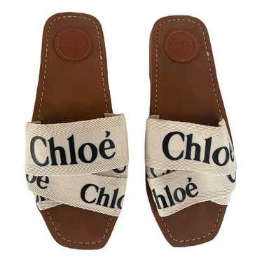 Chloé Woody cloth sandal