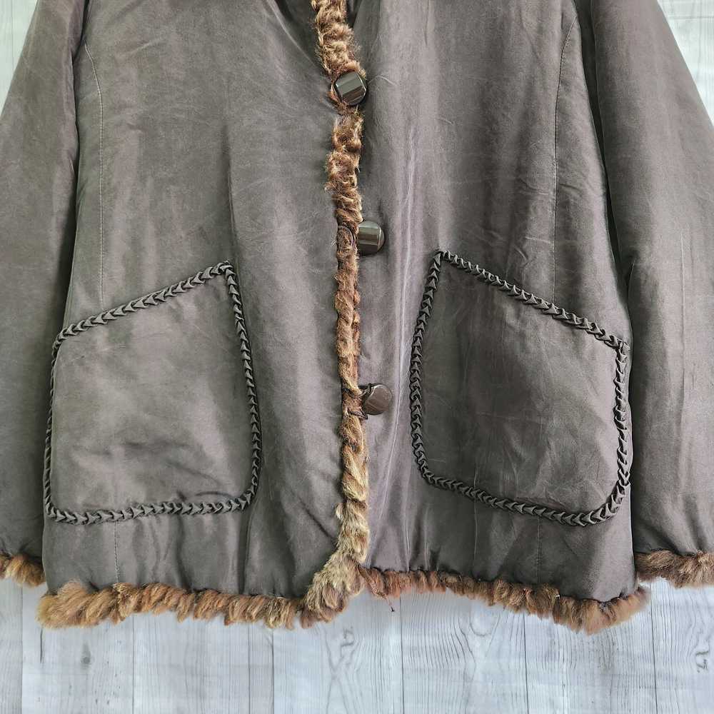 Fur Reversible Jacket By Japanese Designer Unbran… - image 12