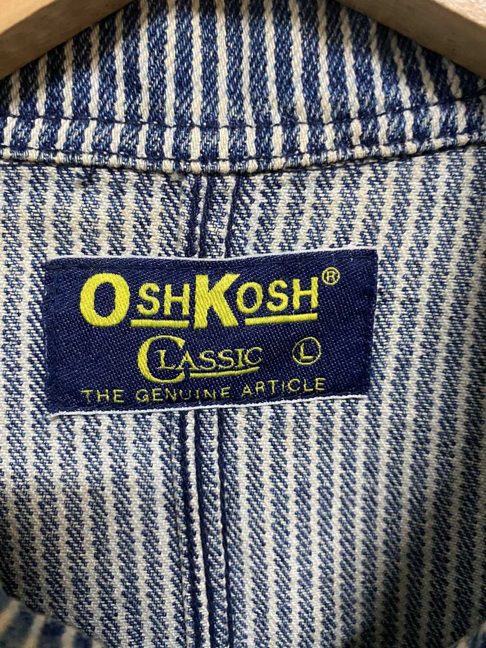 Vintage OSHKOSH Classic Hickory Denim Workers Jac… - image 7