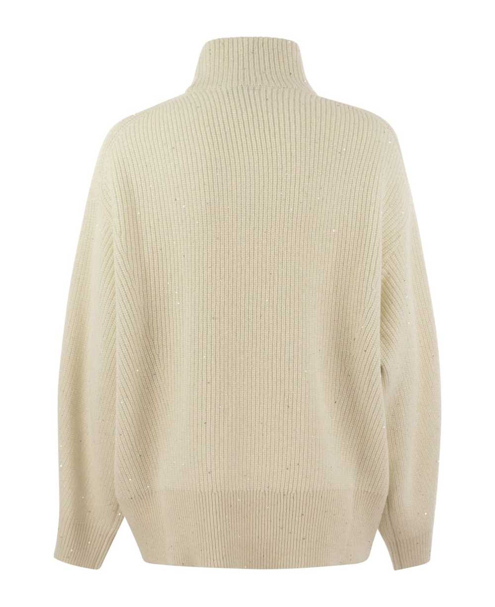 Brunello Cucinelli Wool And Cashmere Rib Sweater … - image 2