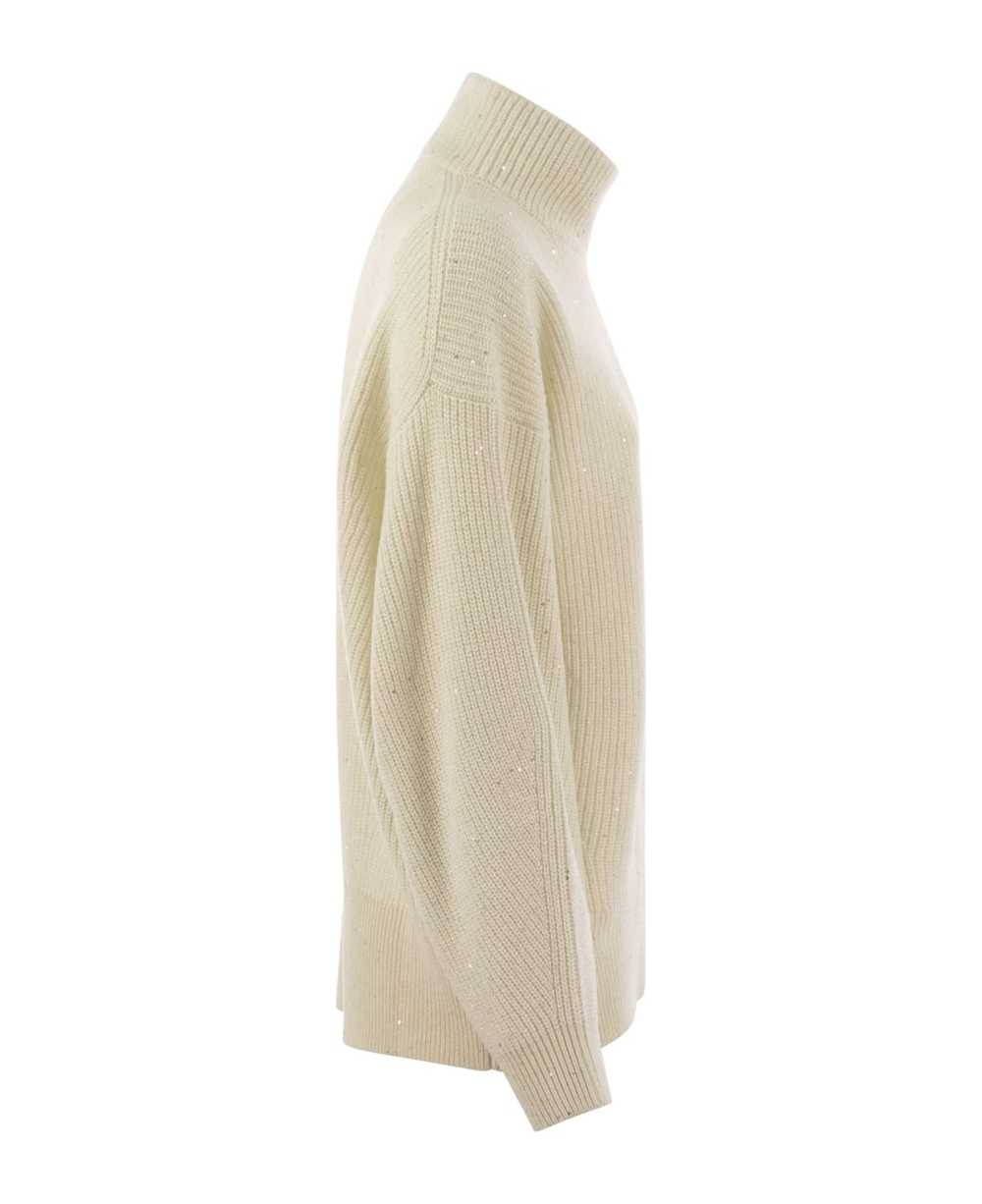 Brunello Cucinelli Wool And Cashmere Rib Sweater … - image 3