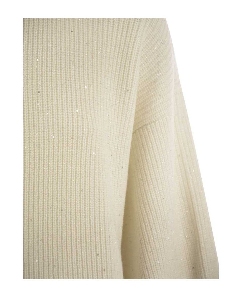 Brunello Cucinelli Wool And Cashmere Rib Sweater … - image 4