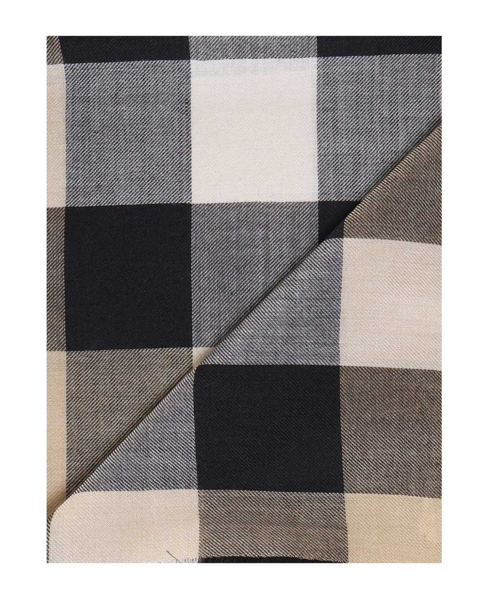 Burberry House Check Printed Frayed-edge Scarf - image 3