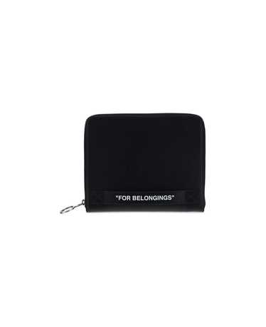 Off-White Quote Printed Zip-up Wallet