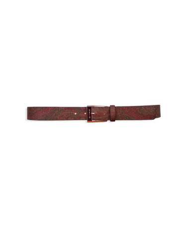 Etro Reversible Paisley Leather Belt