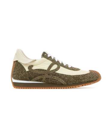 Loewe Two-tone Suede And Nylon Flow Runner Sneaker