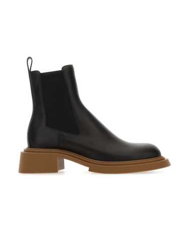 Loewe Black Leather Chelsea Ankle Boots