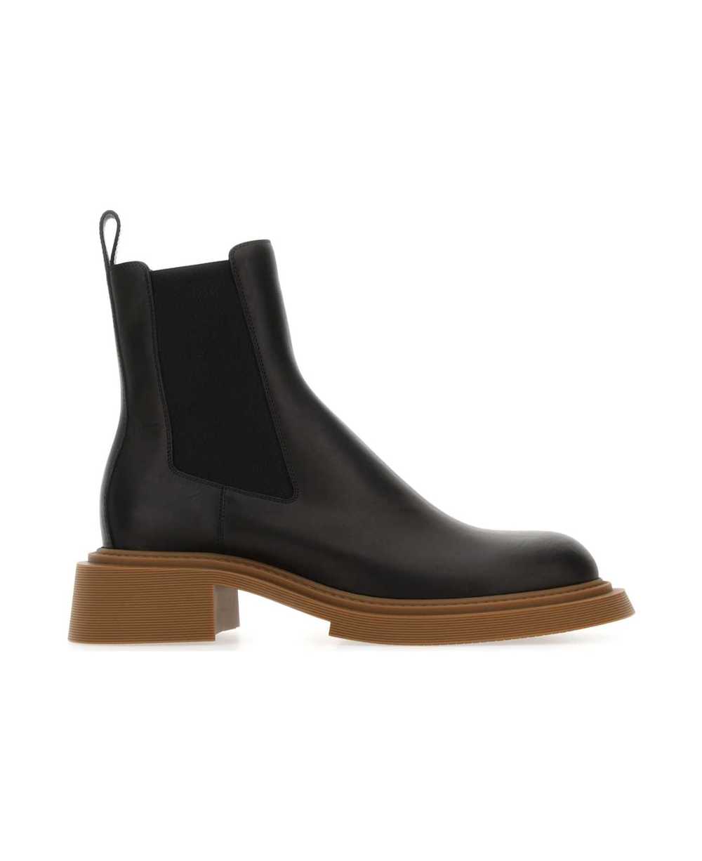 Loewe Black Leather Chelsea Ankle Boots - image 1