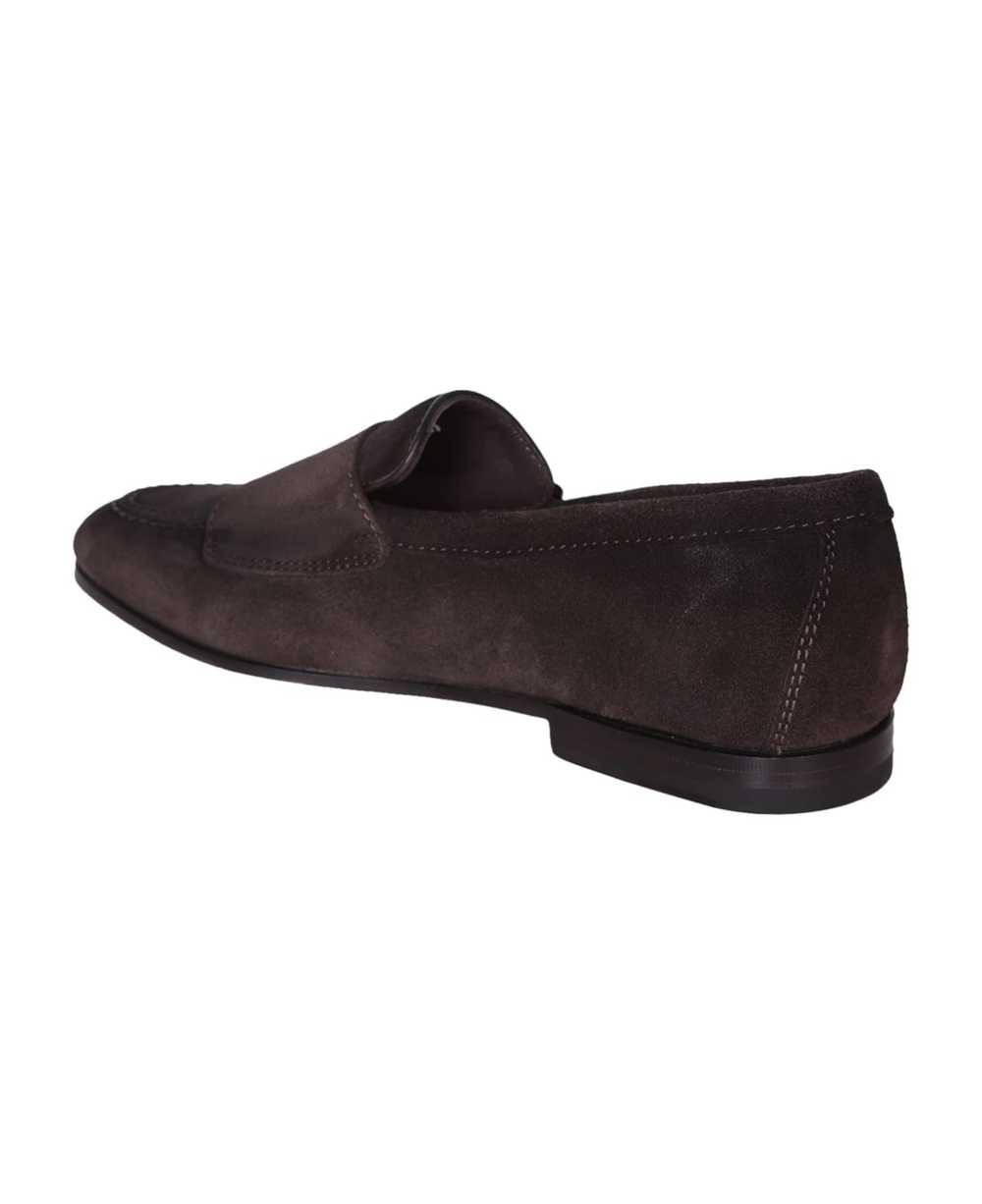 Brown Suede Loafer Monkstrap Dong Tdm Santoni - image 3