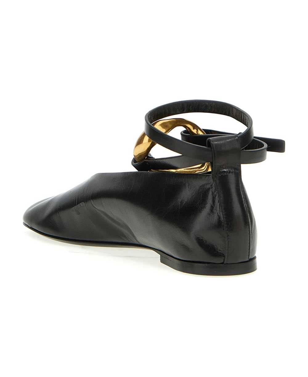 Jil Sander Leather Ballet Flats - image 3