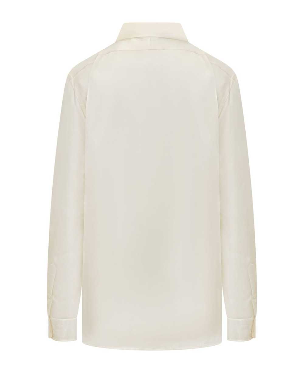 TOM FORD Silk Shirt With Pleated Detail - image 2