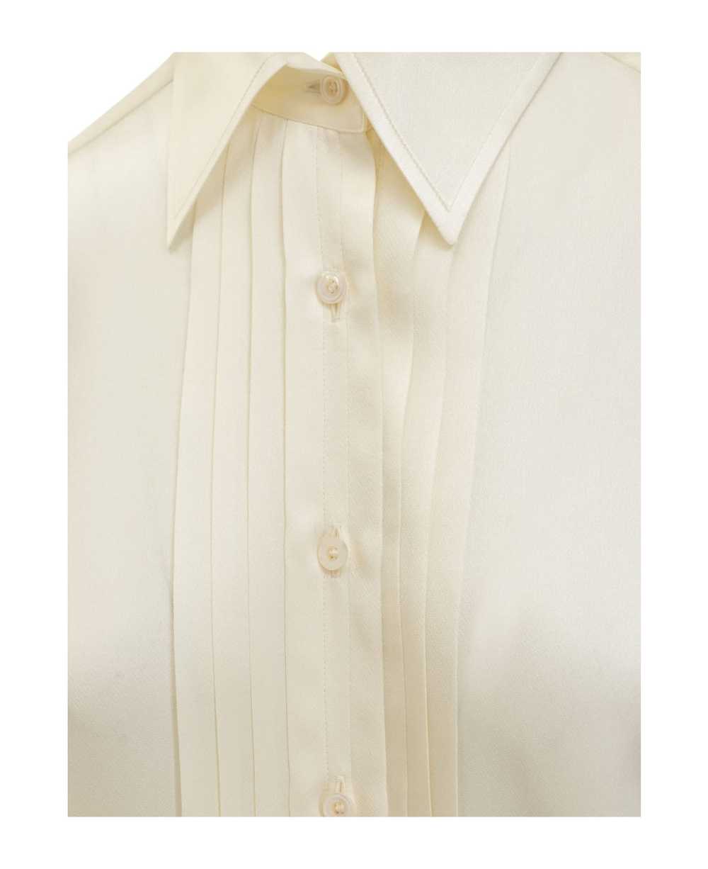 TOM FORD Silk Shirt With Pleated Detail - image 3