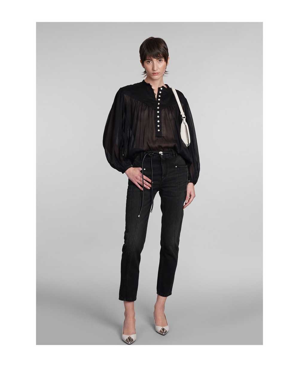 Isabel Marant Kiledia Blouse In Black Cotton - image 2