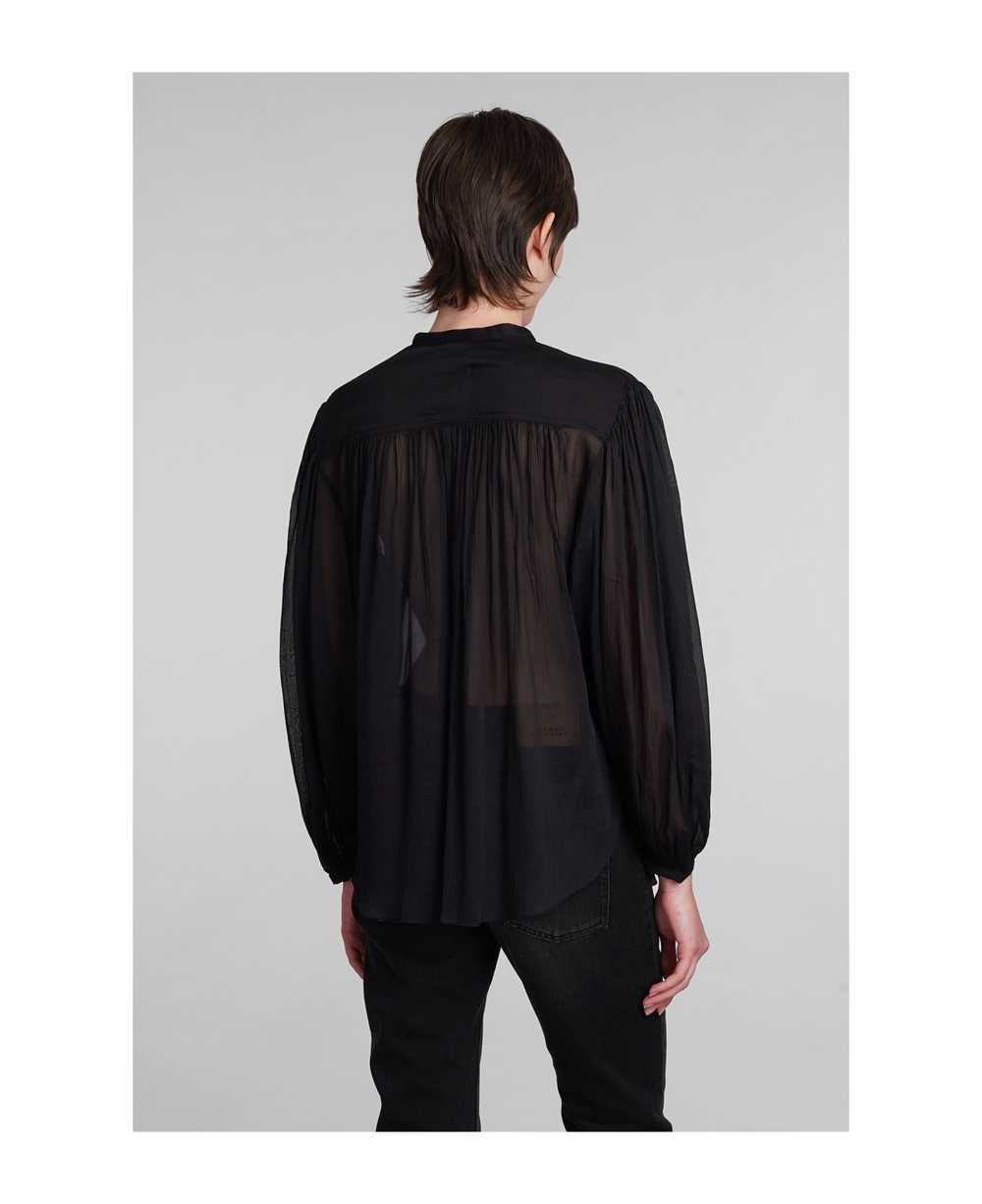 Isabel Marant Kiledia Blouse In Black Cotton - image 3