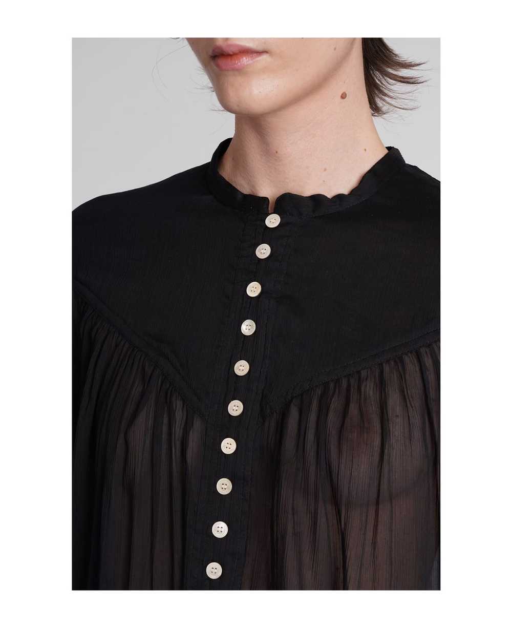 Isabel Marant Kiledia Blouse In Black Cotton - image 5