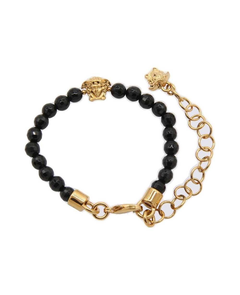 VERSACE Medusa Beaded Clasp Fastened Bracelet - image 1