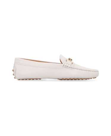 Tod's Logo Plaque Round Toe Loafers - image 1