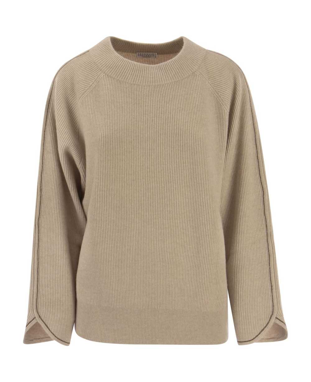 Brunello Cucinelli Cashmere Sweater With Monile - image 1