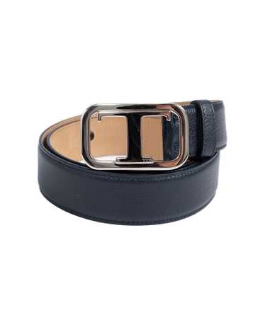 Tod's T Logo Plaque Buckle Belt