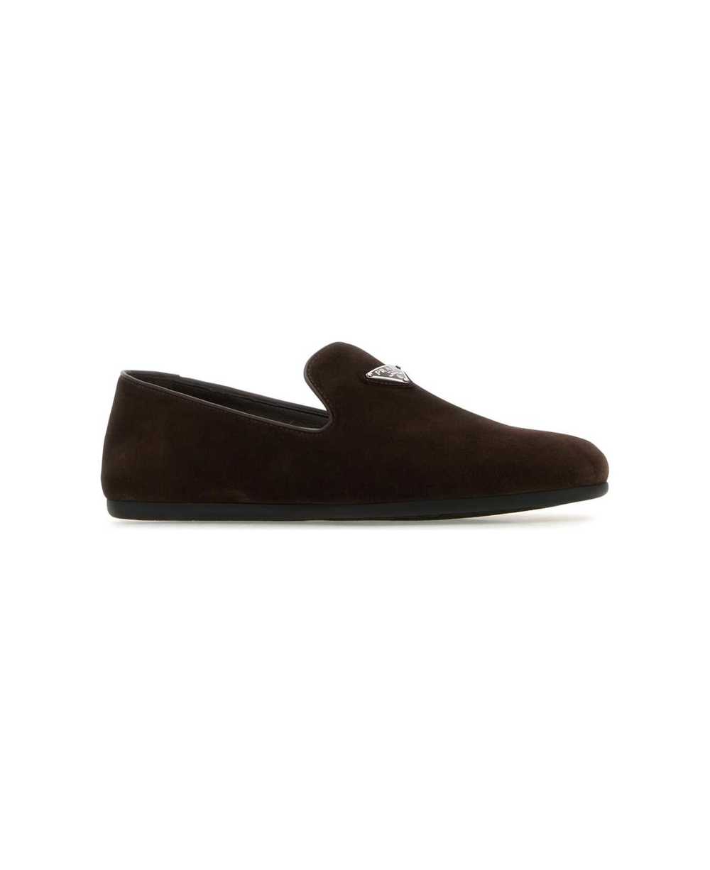 Prada Dark Brown Suede Loafers - image 2