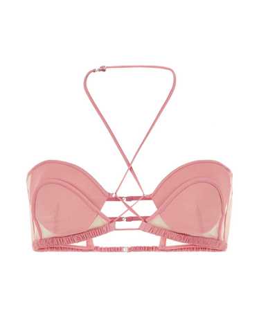 NENSI DOJAKA Pink Stretch Chiffon Bra - image 1