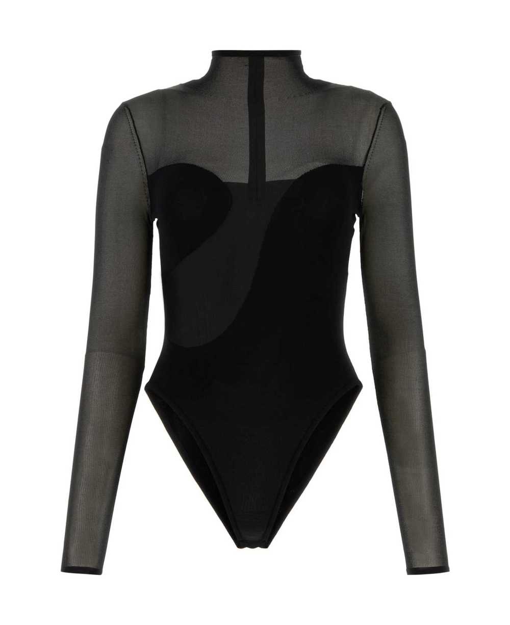 NENSI DOJAKA Black Viscose Blend Bodysuit - image 1