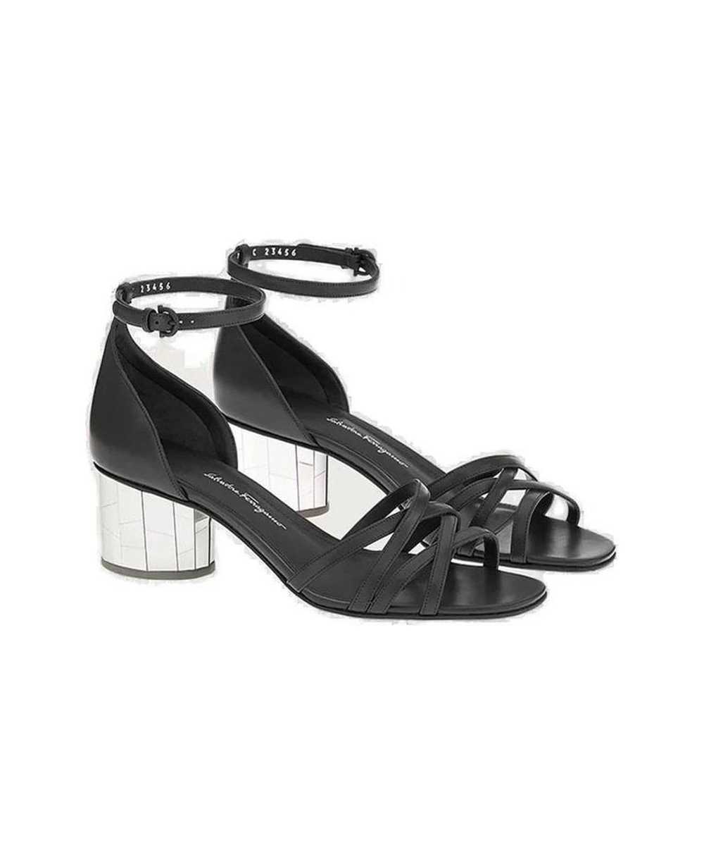 FERRAGAMO Buckle Strap Heeled Sandals - image 2