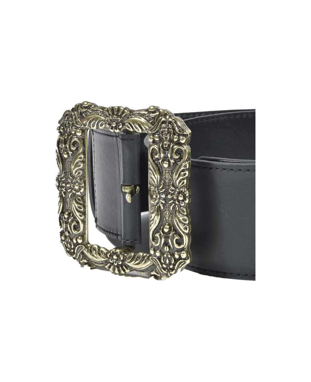 Etro Engraved Square Floral Motif Buckle Belt - image 2