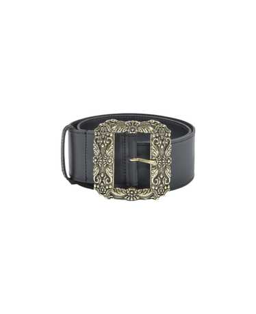 Etro Engraved Square Floral Motif Buckle Belt