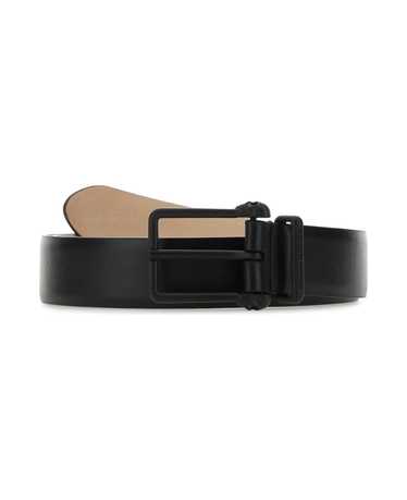 Alexander McQueen Black Leather Belt